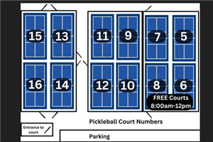 Pickleball Court Map