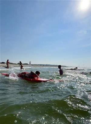 Life Guard swimming